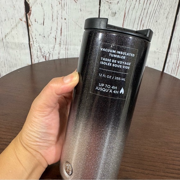 Other - Starbucks Ombre Black and Silver 12 oz vacuum Insulated Tumbler